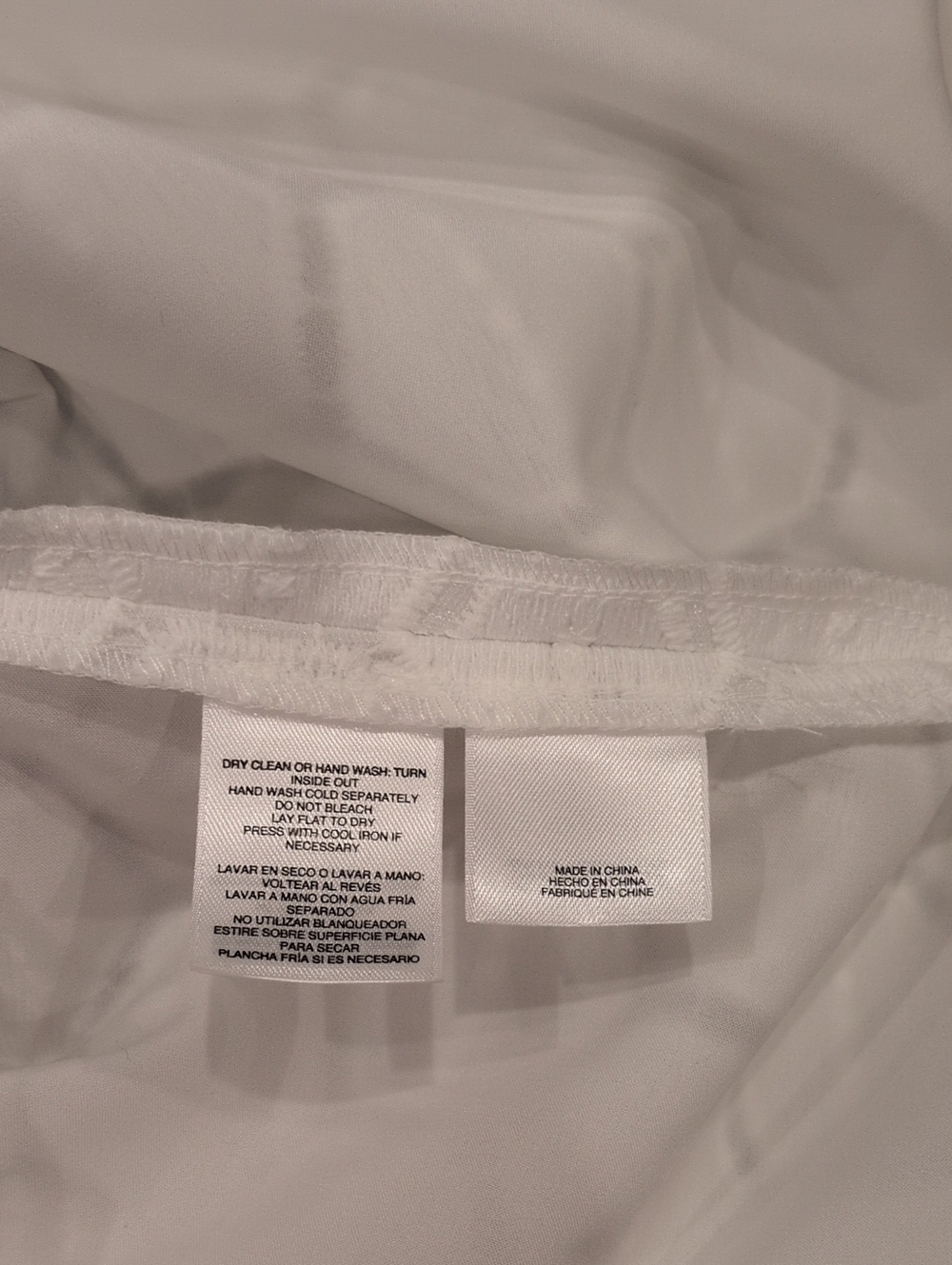 New Anne Klein White Lace Textured Lace Hexagon Top 16 - Picture 11 of 12